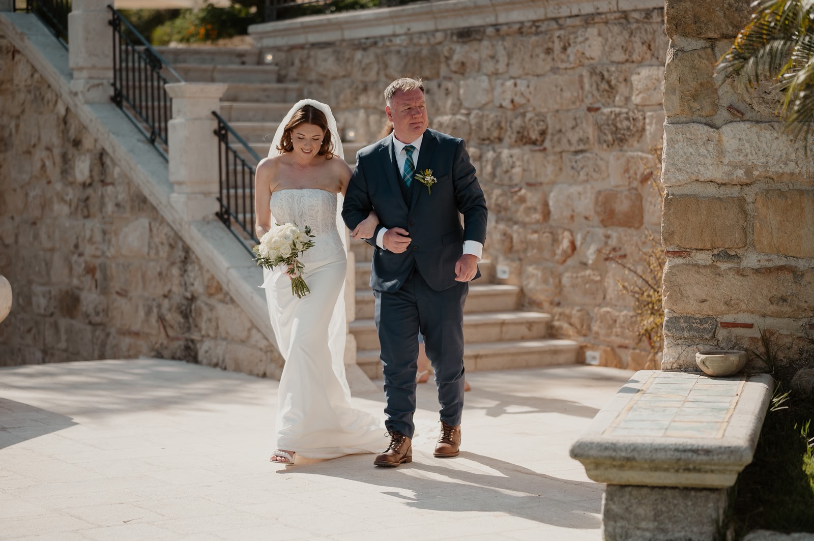 A celebrant conducting a wedding ceremony in Sicily